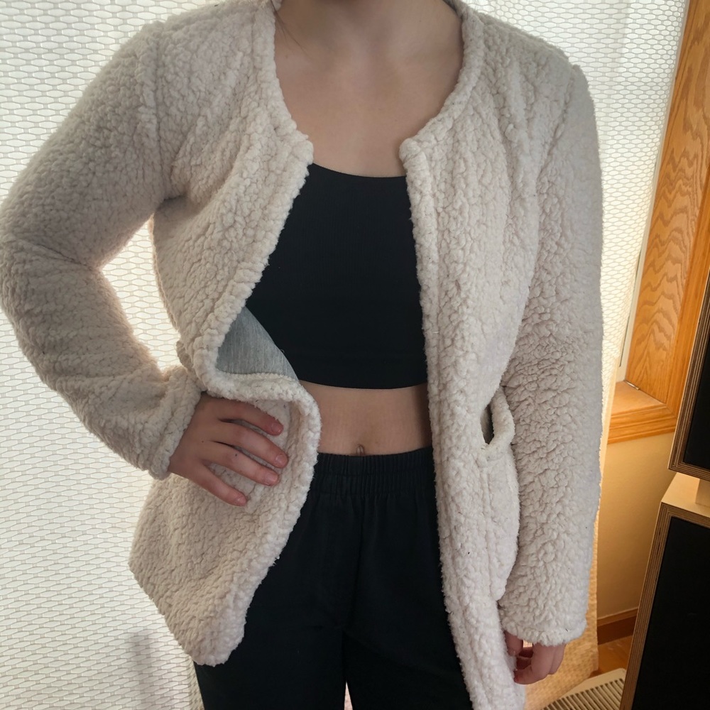 sherpa cardigan